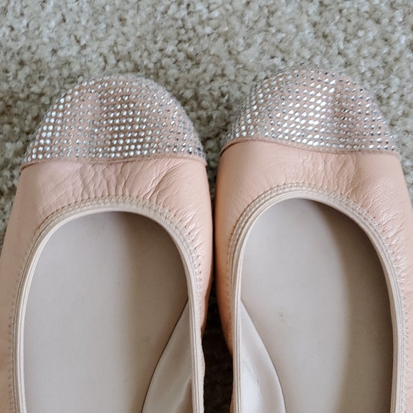 BCBG pink ballet flats with crystal details 7.5 - Picture 7 of 8